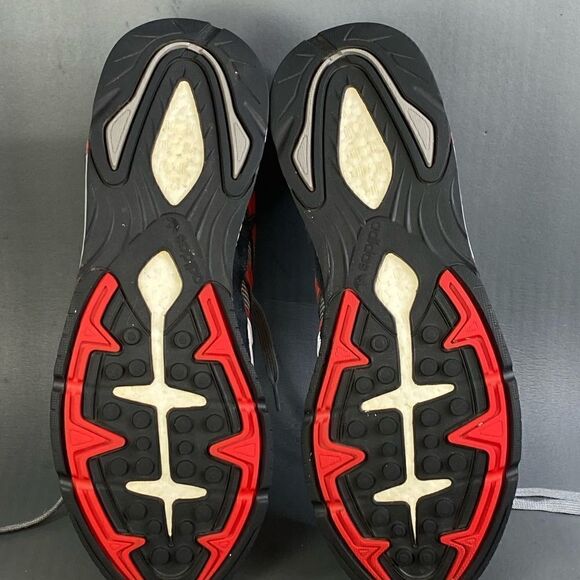 adidas Tresc Run Grey Scarlet Core Black sneaker shoes mens size 13 - Picture 7 of 10